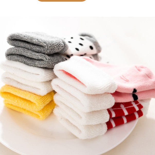 5 đôi baby & girl cotton cartoon socks sơ sinh trẻ sơ sinh trẻ mới biết đi vớ sàn mềm