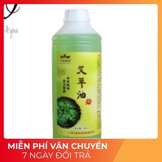 Dầu ngải cứ u massage body dùng trong spa đông y và thẩm mỹ viện - Chai 1 Lít
