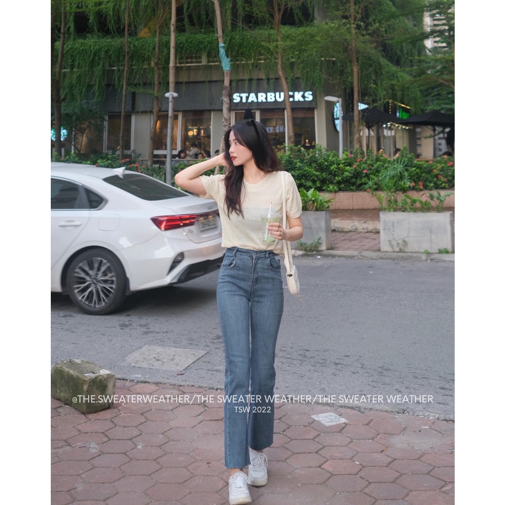Quần jeans ống đứng kèm tag trắng hàng cao cấp -Quanjeanongdungtagtrang6753