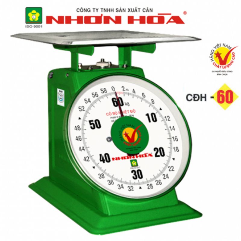 Cân đồng hồ Nhơn Hòa 60kg FREESHIP XTRA