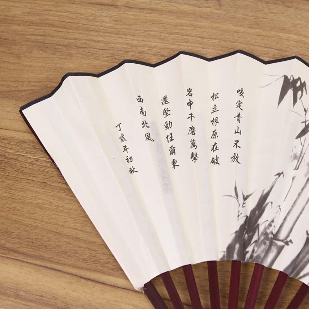 Quạt Xếp Cầm Tay Bằng Lụa Chất Lượng Cao Dành Cho Nam