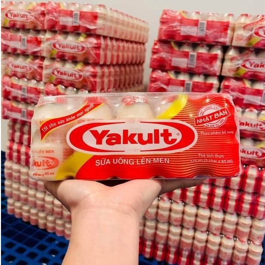 (Chỉ giao hỏa tốc HCM) Lốc 5 chai/10 Chai Sữa Chua Uống Lên Men Yakult 65ml/Chai