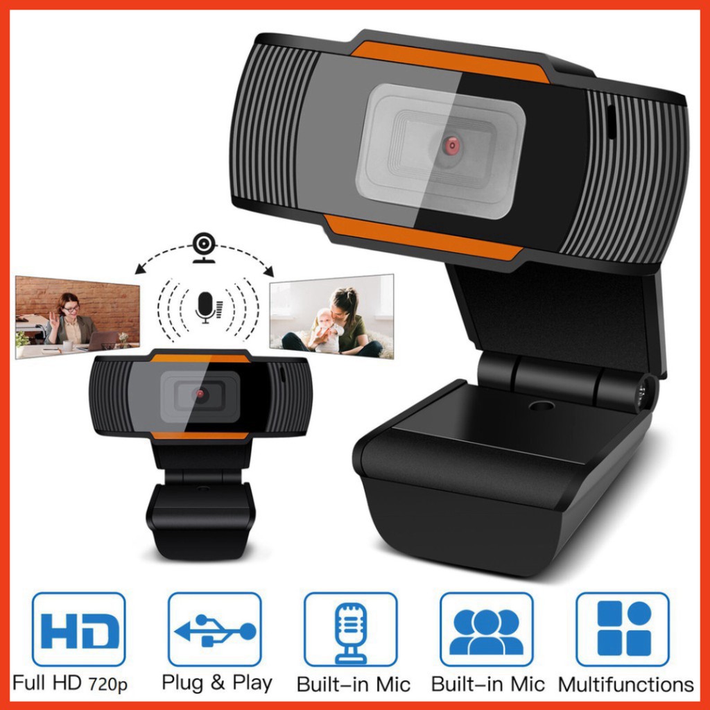 Webcam Máy Tính, Camera Có Mic 720p Cho Laptop Học Online Qua ZOOM, Trực Tuyến - Hội Họp - Gọi Video Hình Ảnh Sắc Nét | BigBuy360 - bigbuy360.vn