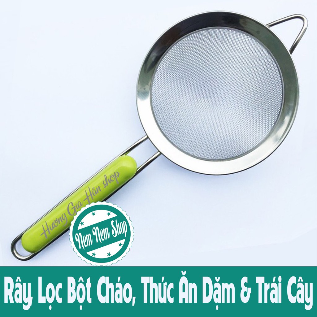 Rây, Lọc Bột Cháo, Thức Ăn Dặm & Trái Cây Cho Bé (LOẠI XỊN CÁN XANH)