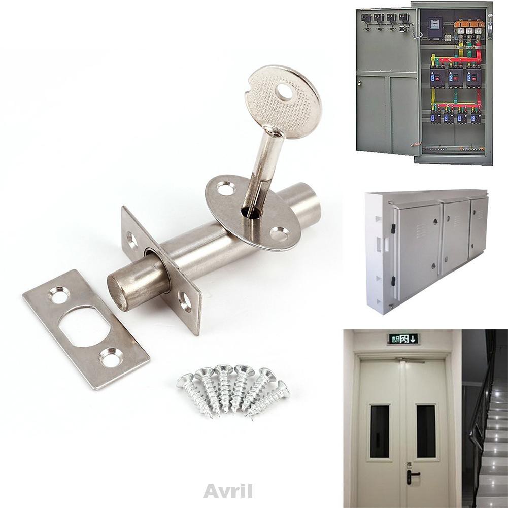 2 Sets Lock Security Door With Key DIY Fitting Kit Safe Strong Dead Exterior Interior Top Bottom Covers