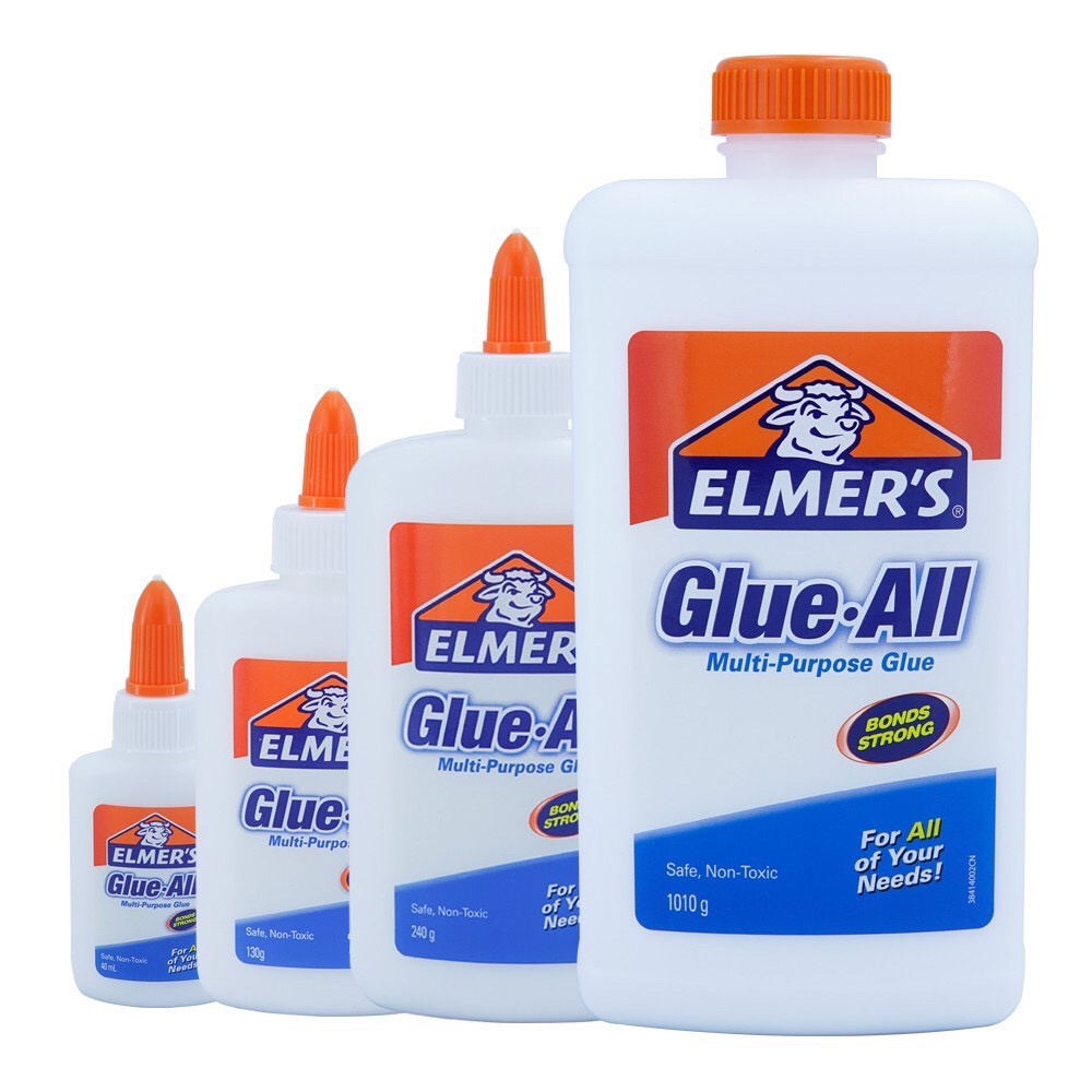 Keo dán đa năng Elmer’s Glue All 130g dán hiệu quả lên hầu hết mọi bề mặt như giấy, gỗ, vải, gốm sứ