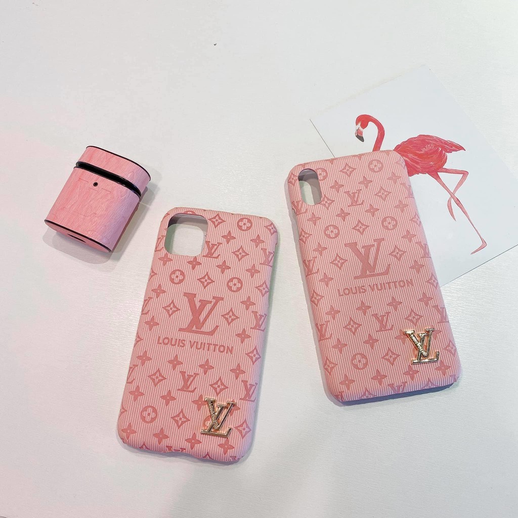 Ốp lưng iPhone LV Hồng - Chất Liệu Da Siêu Đẹp - Full Viền ip 6-6-plus/7-8-plus/X-XS/XSMAX/11/11-pro-max | BigBuy360 - bigbuy360.vn