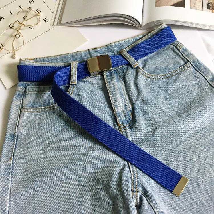 Dây thắt lưng nam vải jean phong cách Hàn Quốc