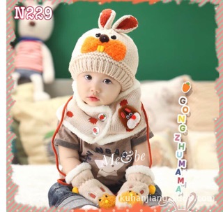 Set mũ len và khăn choàng cổ