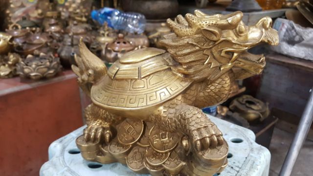 Rùa Đầu Rồng (Long Quy) cao 15cm