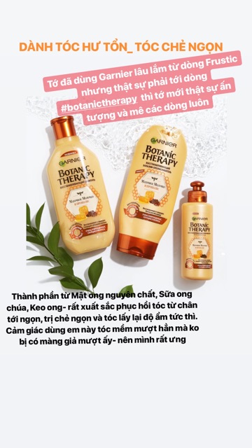 Bộ dầu gội xả GARNIER phục hồi tóc hư tổn và chẻ ngọn