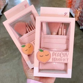Bộ cọ trang điểm thái lan ashley peachy brush set 6 cây rone cam đào