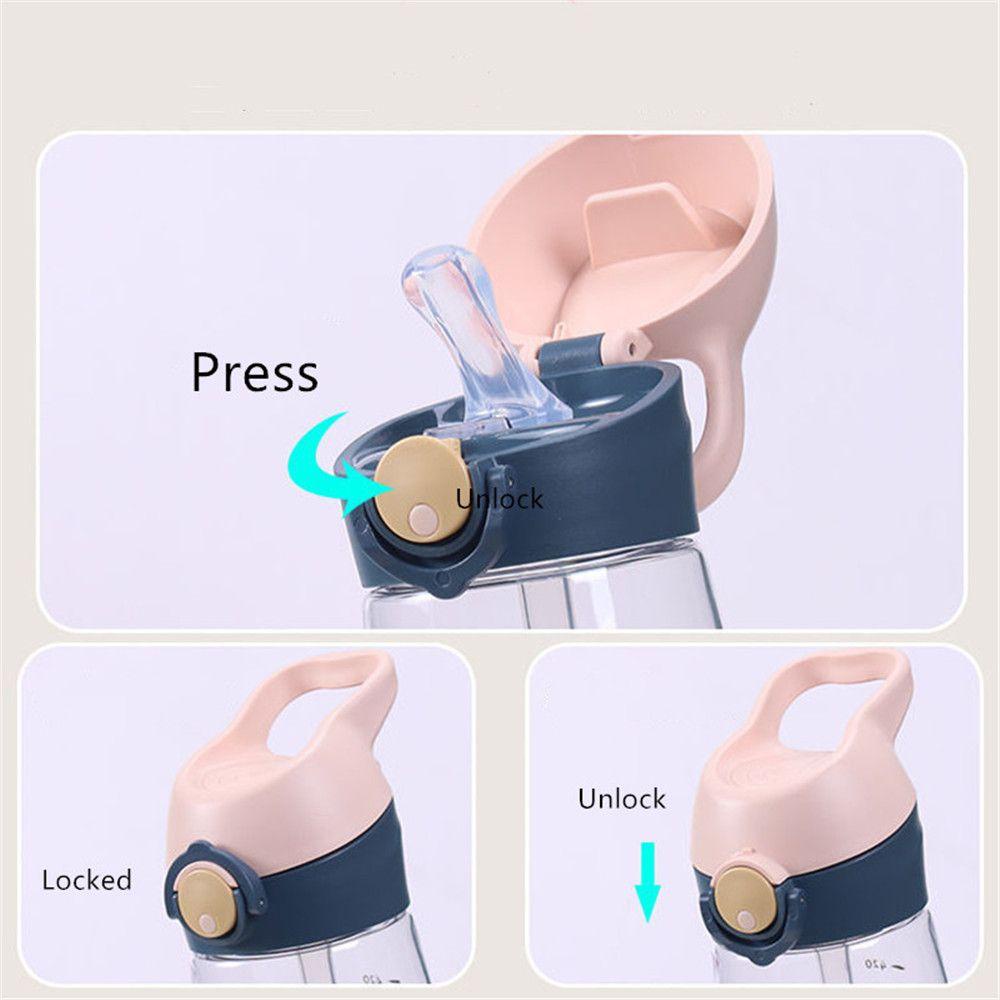Bình Nước Dung Tích 480ml Họa Tiết Hoạt Hình Dễ Thương