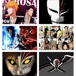 Set 6 Tấm Poster Áp Phích Anime Bleach - Sứ Giả Thần Chết By AnimeX