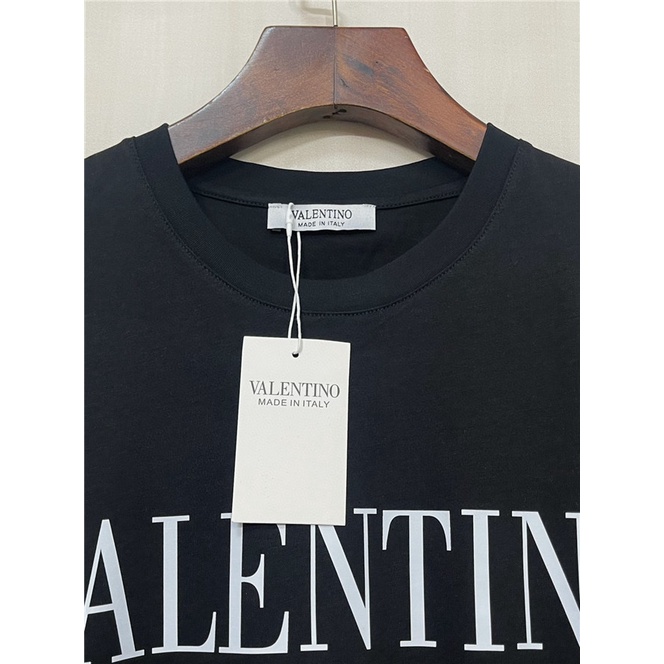 Valent1n0   Áo Thun Ngắn Tay Cổ Tròn In Chữ Valent1n0 2022 Thời Trang Mùa Hè Mới Size S-4XL