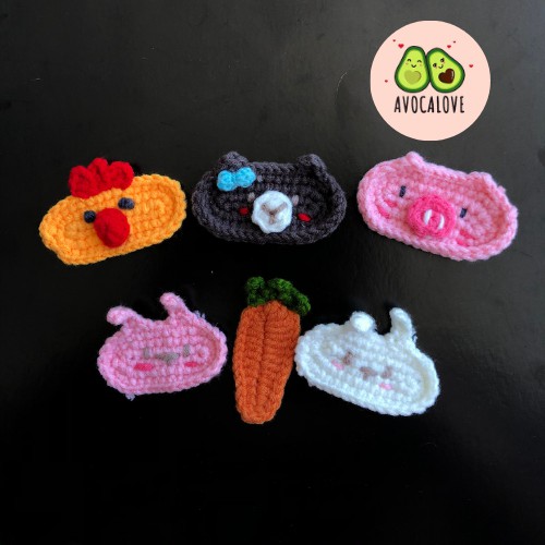 Kẹp Tóc Len Handmade - Nhận Làm Theo Yêu Cầu