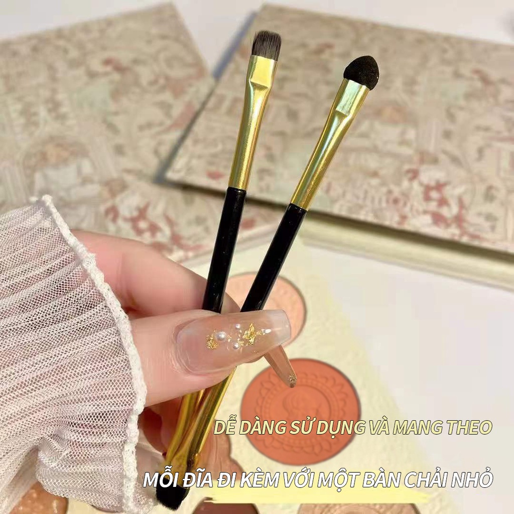 Bảng phấn mắt Ershiqi 23 màu sắc hiệu ứng lì Cao Cấp Chính Hãng