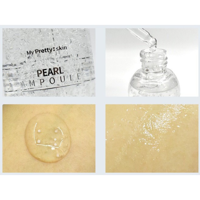 Tinh chất cô đặc chiết xuất ngọc trai trẻ hoá da trắng hồng rạng rỡ Pearl Ampoule PRETTY SKIN 50ml