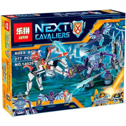 Đồ chơi lắp ráp xếp hình Non lego nexo knights Lance ngựa máy và quái vật đá Lepin 14026