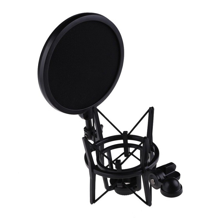 Bộ Shock Mount Kèm Màng Lọc Âm Cho Micro Hát Live Stream YL-101