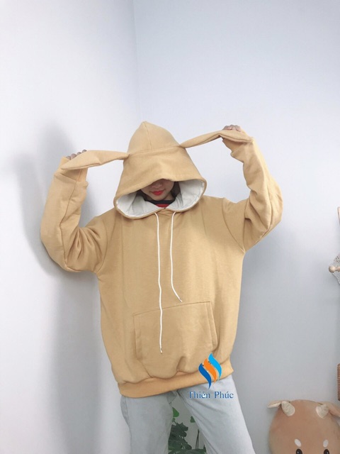 Áo hoodie tai thỏ nam nữ