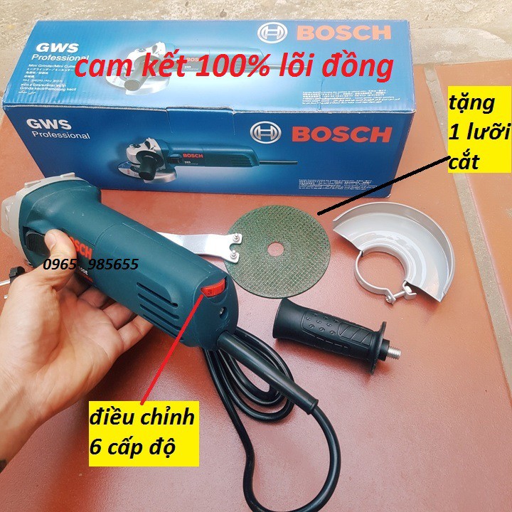 Máy mài, máy cắt BOSH GWS 6-100 có điều chỉnh tốc độ