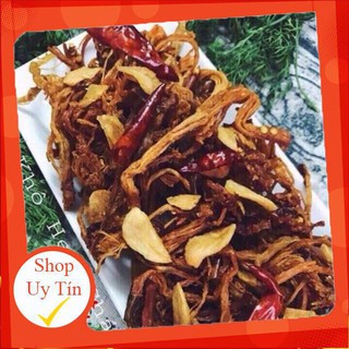 1KG HEO KHÔ CHÁY TỎI [2 túi zíp 500gr]