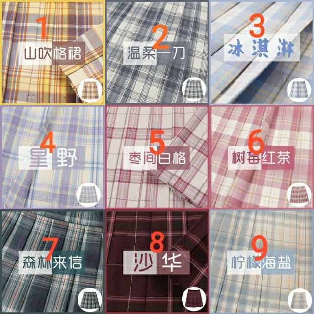 Chân váy caro xinh xinh cho seifuku, yêu thích JK mau hốt nè