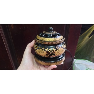 Lò xông trầm điện - lư điện lớn có hẹn giờ size lớn đk 14x10cm