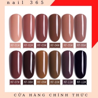 Sơn gel AS cao cấp tone nâu mã KF ( chai đen )