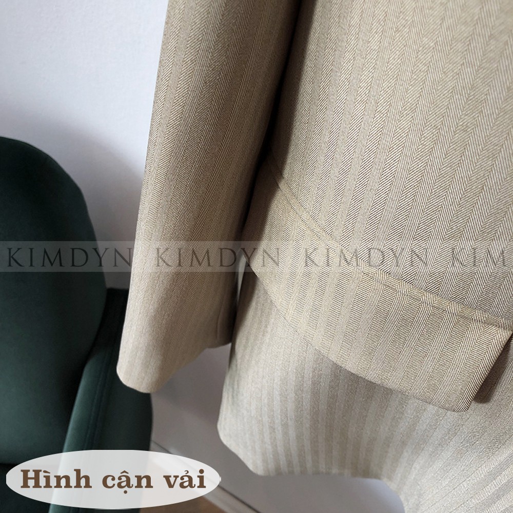 Áo blazer nữ form rộng cá tính 2 lớp KimDyn