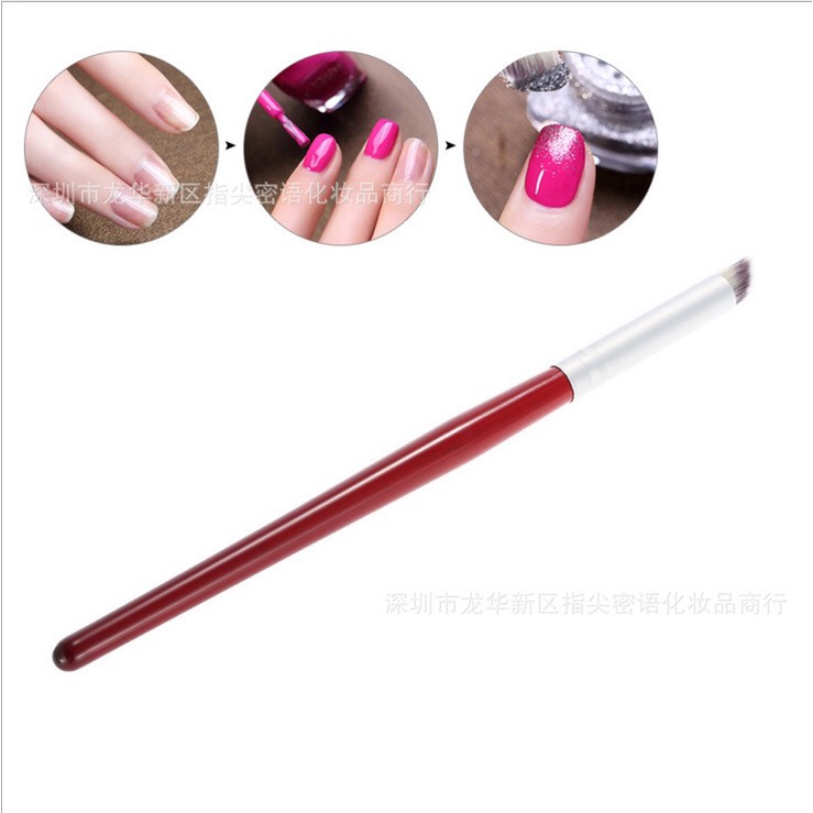 [Maii]-Cọ Ombre cán gỗ đầu xéo