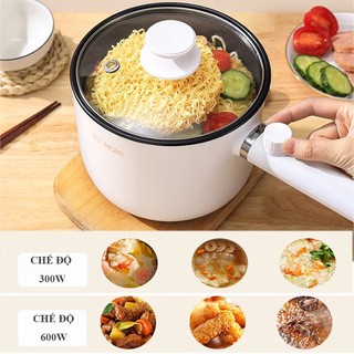 Nồi điện đa năng chống dính nồi điện nấu mỳ lẩu chiên xào nấu mini t12