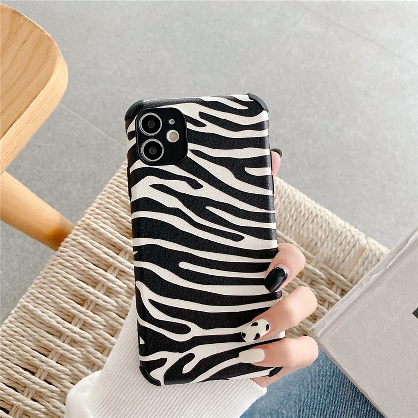 Ốp Điện Thoại Họa Tiết Ngựa Vằn Bò Sữa Thời Trang Cho Apple Iphone 12 Mini X Xs Xr Max 11 Pro