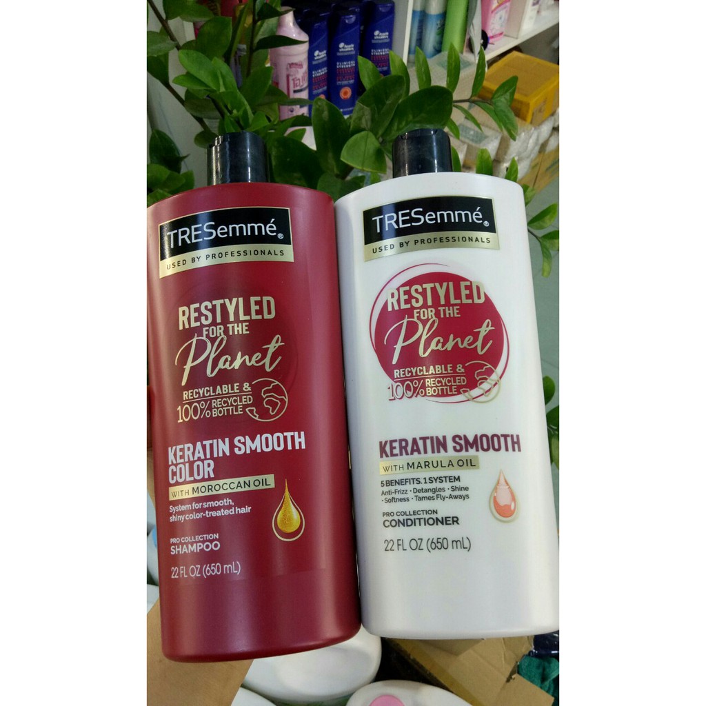 DẦU GỘI TRESEMME MỸ KERATIN SMOOTH WITH MARULA OIL 650ML