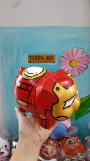 Heo đất handmade - iron man