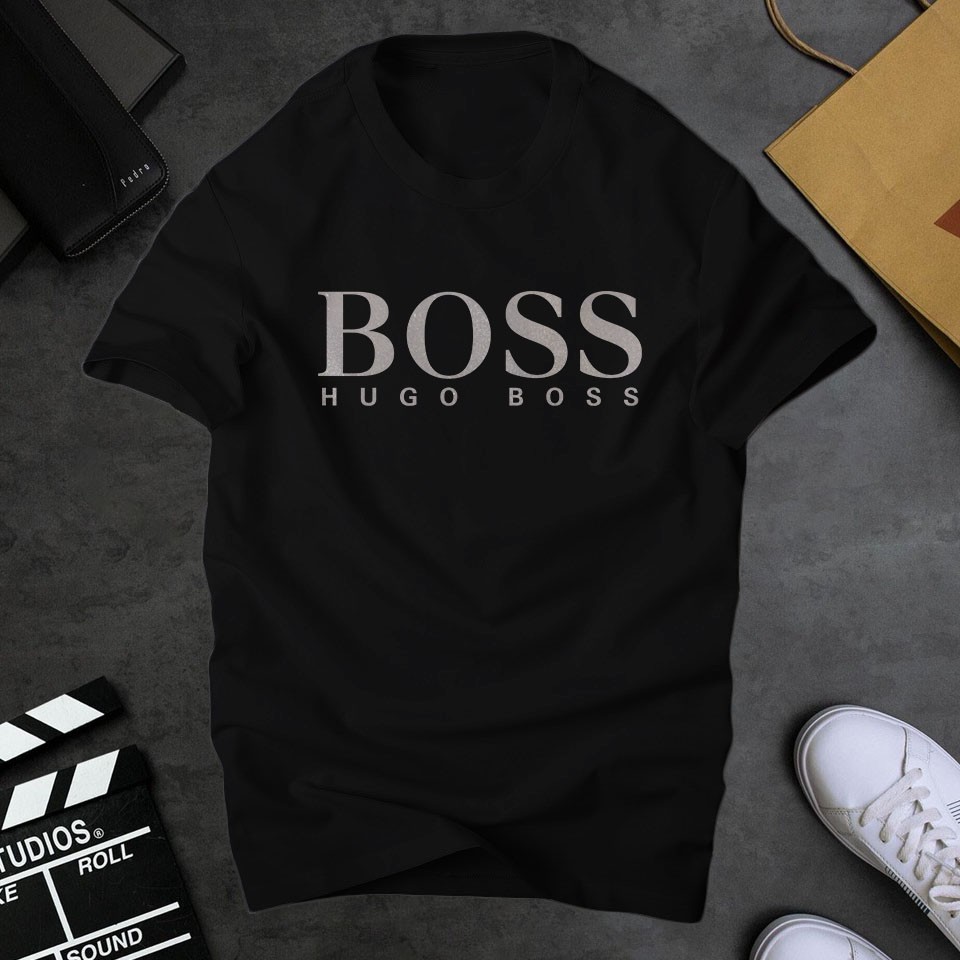 Áo thun nam cổ tròn Boss đẹp, chất liệu cottom dầy dặn thoáng mát | ur sport