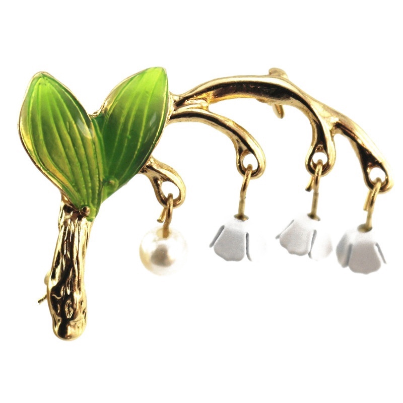 Ghim cài áo hình hoa lily xinh xắn cho nữ