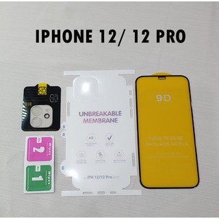 Bộ dán cường lực phủ màn hình miếng dán PPF chống xước và kính bảo vệ camera iPhone 12 iPhone 12 Pro