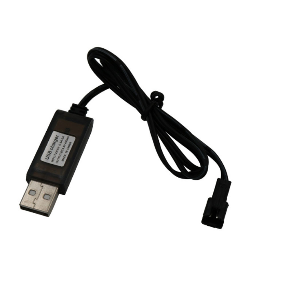 Cáp sạc SM pin AA NiCd 6V 7,2V đầu cáp USB 250mA - Sạc dành cho pin đồ chơi điều khiển
