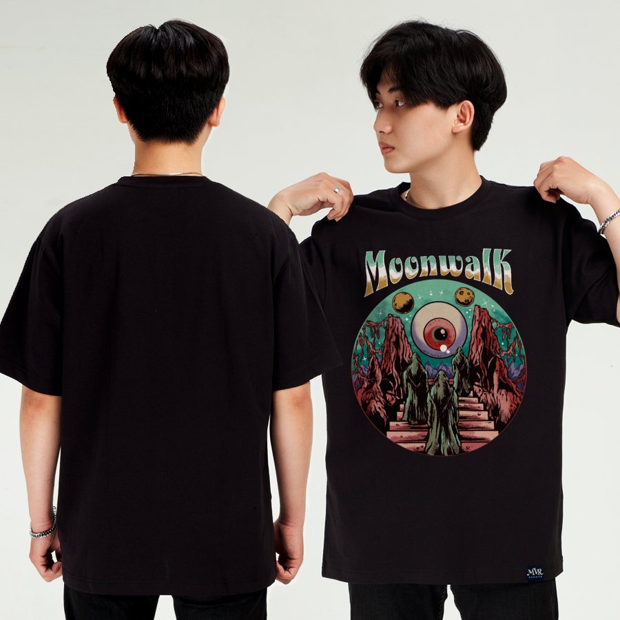 Ao thun form rộng đi bộ trên mặt trăng MVR size rộng tee Mỹ BB4288