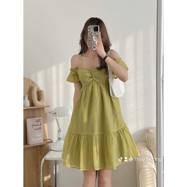 [NEW]VÁY TƠ 2s CÚP NGỰC DÁNG XOÈ “RAISI DRESS” siêu xinh