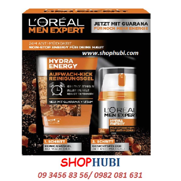 Bộ sữa rửa mặt, dưỡng da L'oreal men expert Đức