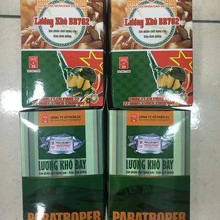 4 hộp lương khô quân đội (2 hộp lương khô bay + 2 hộp BB702) 3,4kg