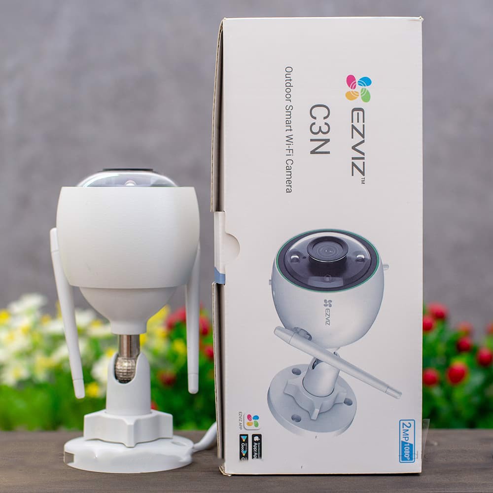 Camera Wifi ngoài trời tích hợp AI EZVIZ C3N CS-C3N-A0-3H2WFRL 1080P - Có màu ban đêm - Tích hợp micro - Hàng chính hãng