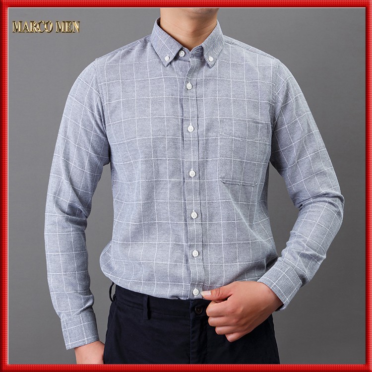 [HÀNG CAO CẤP] Áo sơ mi nam dài tay kẻ caro dáng Regular fit vải oxford thấm hút mồ hôi chống nhăn | BigBuy360 - bigbuy360.vn