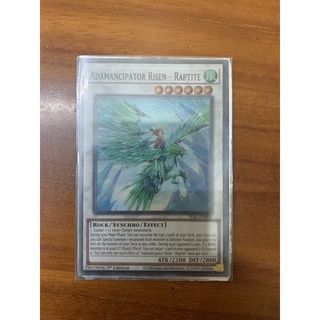Thẻ bài yugioh adamancipator risen - raptite - sesl-en008 - super rare 1st edition