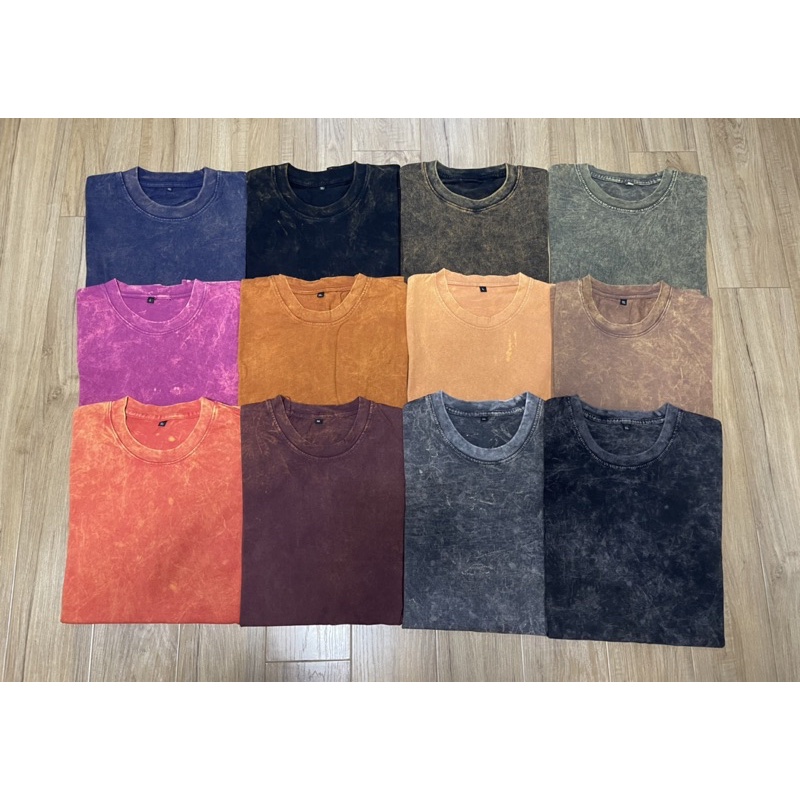 Áo thun tay ngắn nam WASH cho mùa hè đầy đủ tem mạc và túi zip