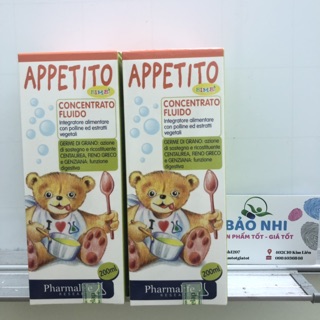 Siro ăn ngon Appetito Bimbi 200ml