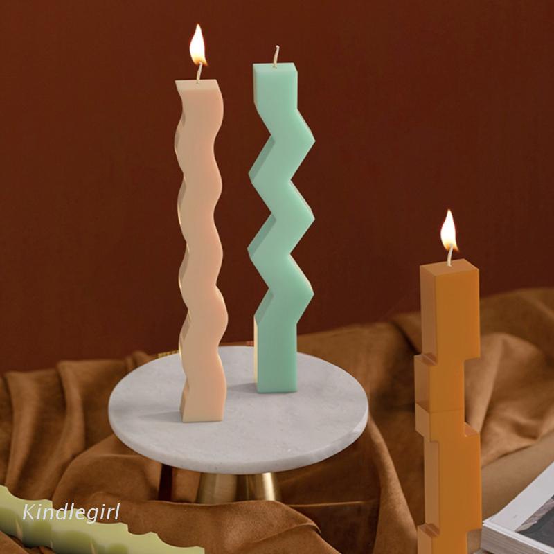 Khuôn Silicone Tạo Hình Làm Xà Phòng Nến Hình Gợn Sóng